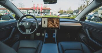 black car interior