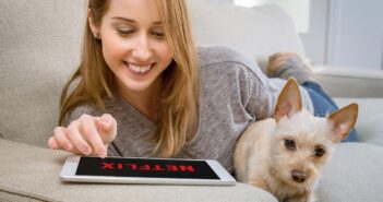 woman, dog, netflix