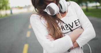 fashion, girl, headphone