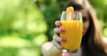 orange juice, healthy, glass