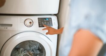 Person Using Washing Machine