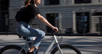 san francisco, woman, electric bike