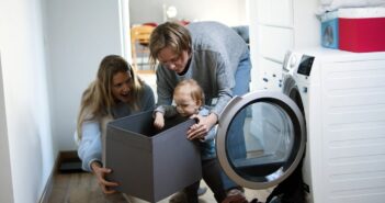 Women Baby Sitting a Toddler