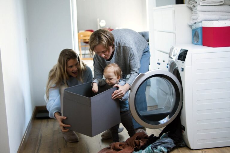 Women Baby Sitting a Toddler