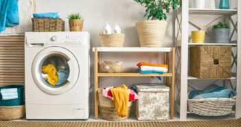 laundry room with a washing machine