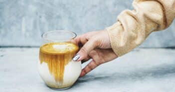 Woman enjoying coffee on the weekend