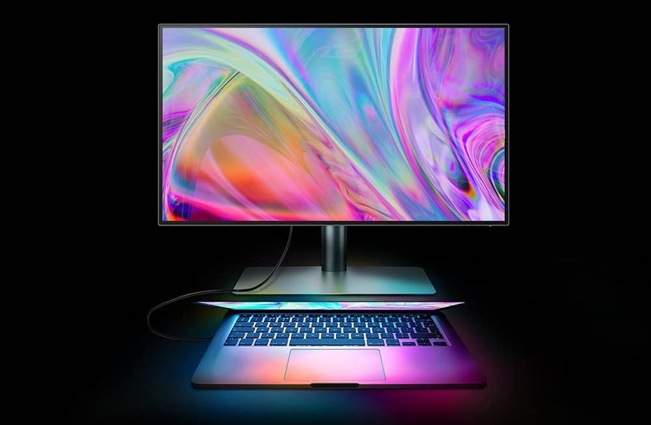 Un moniteur de Mac de la marque BenQ.