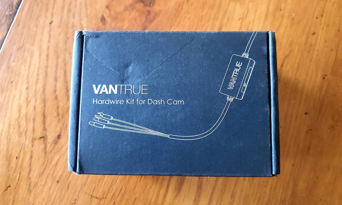 Le Hardwire Kit de la dashcam Vantrue E360 ACE dans sa boite